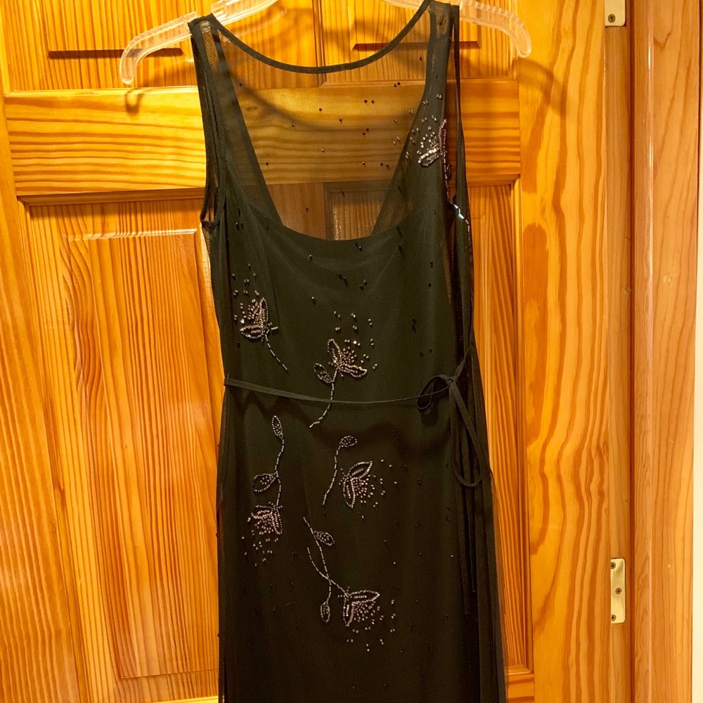 BCBG double-layered dress with sequins